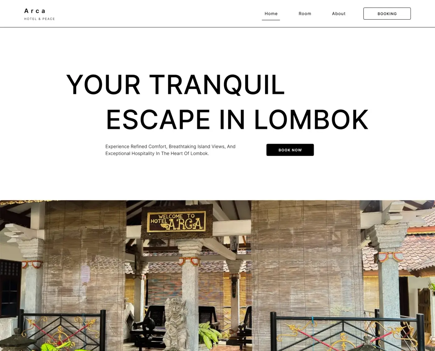 Screenshot of Arca Hotel